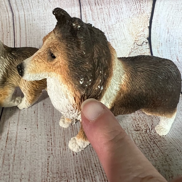 3 Stone Critters Dogs, Collie @1984, puppy, cute, Vintage - Picture 2 of 8